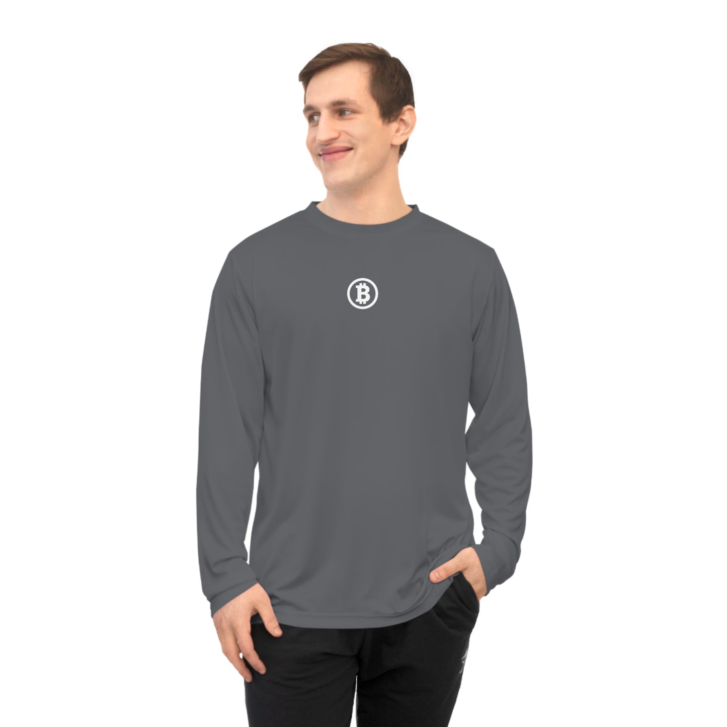 Bitcoin Moisture Wicking Long-Sleeve Tee
