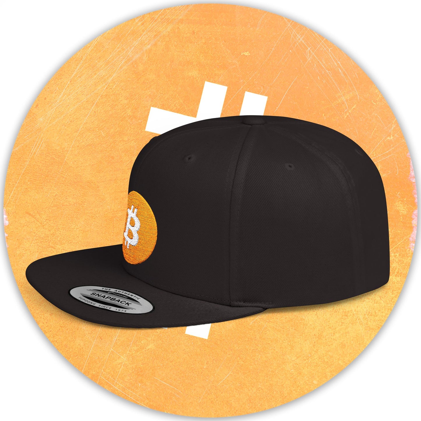 Bitcoin Stitched Snapback Hat