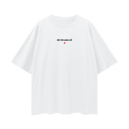 PANIC SELLERS TEE,Oversize,Drop Shoulder Tee,T-Shirt,T-Shirts,Graphic Tee