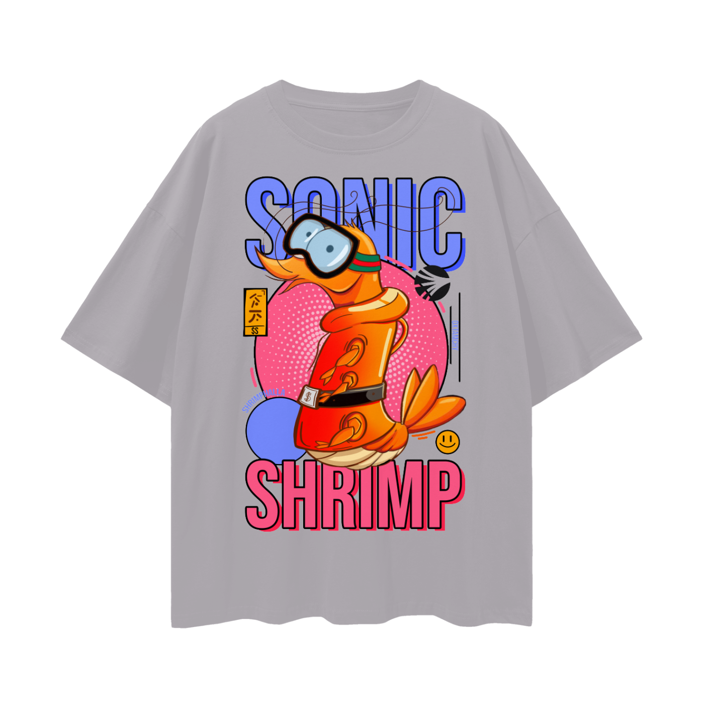 SONIC,SONIC SHRIMP,SHRIMP,t-shirt,t-shirts,drop shoulder tee,drop shoulder,oversize,graphic tee