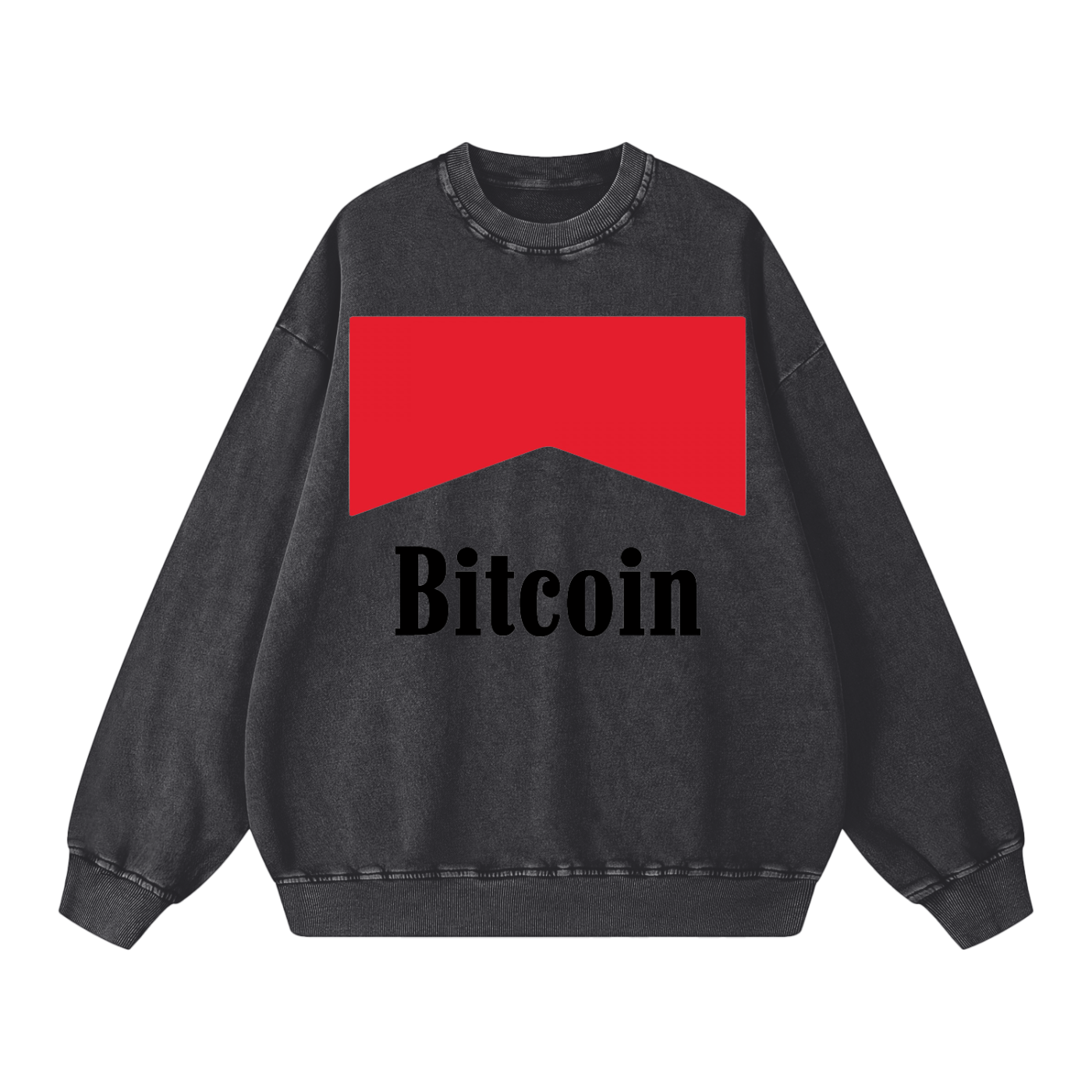 Sweatshirt,Bitcoin Sweatshirt,Sweater,Oversized,Acid Wash,Vintage,Graphic,BTC,Bitcoin