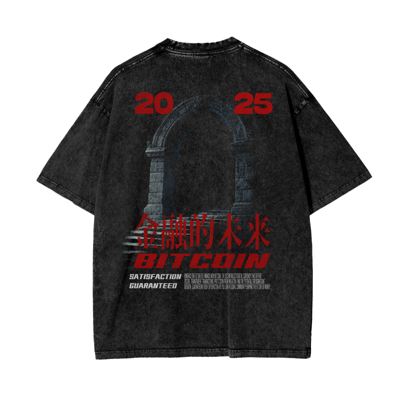 Bitcoin Chinese Graphic Tee — front view