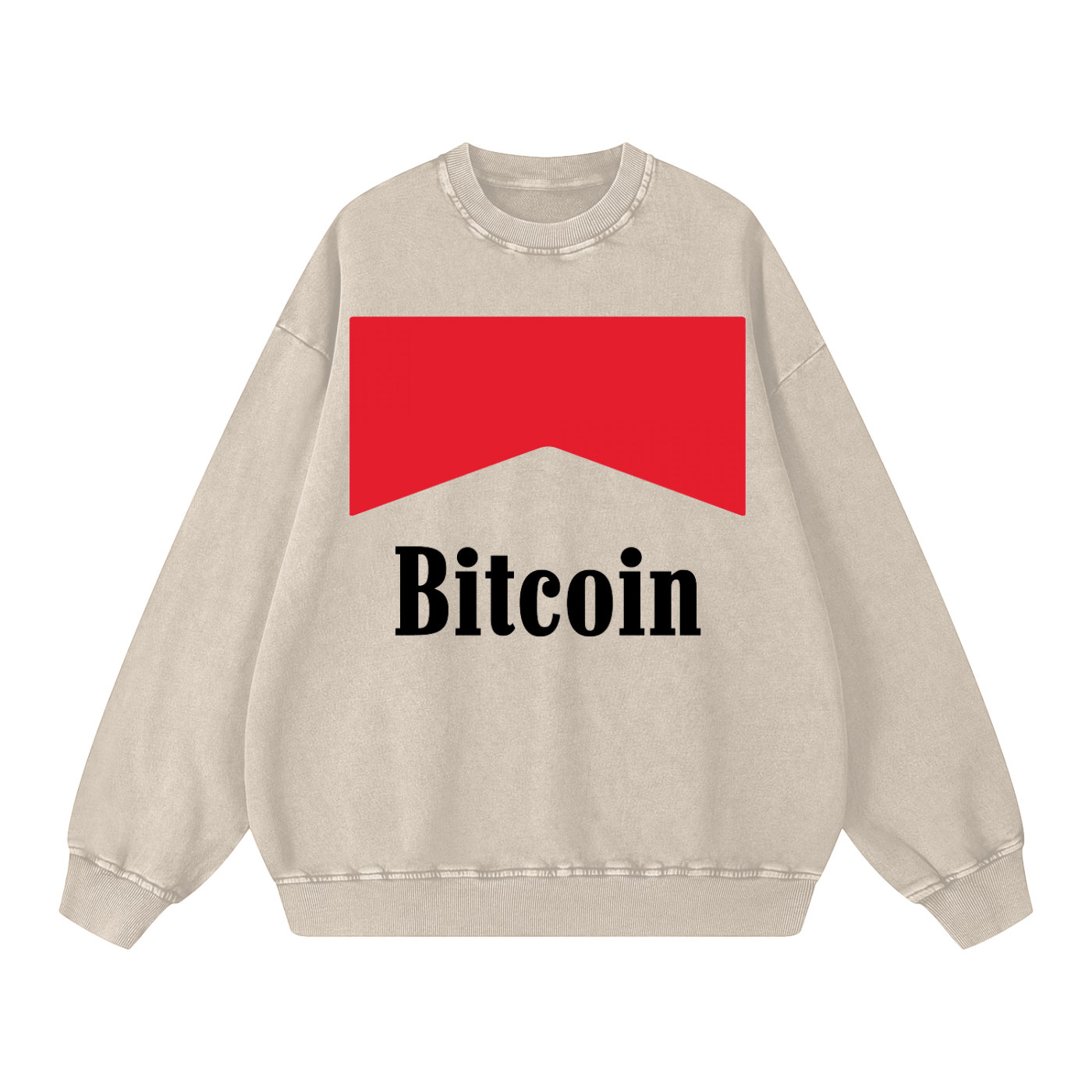 Sweatshirt,Bitcoin Sweatshirt,Sweater,Oversized,Acid Wash,Vintage,Graphic,BTC,Bitcoin