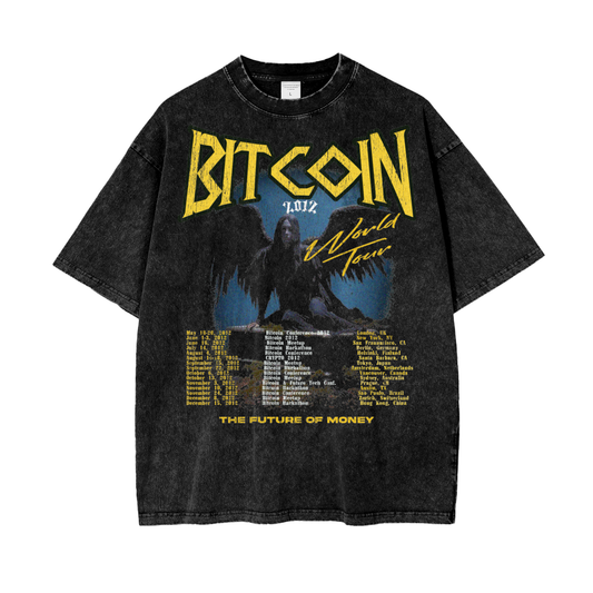 Bitcoin,Graphic Tee,World Tour,T-shirts,t-shirt,tee,graphic,vintage