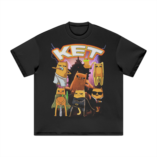 KET,AVAX,$KET,T-Shirt,FOG,Heavyweight Tee,Loose,T-Shirts,Graphic Tee,305 GSM