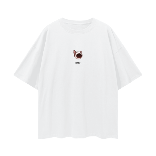 POPCAT,$POPCAT,Graphic Tee,T-SHirts,T-Shirt,Crypto,Oversize