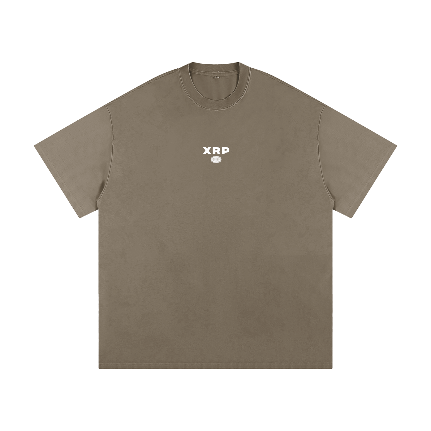 XRP,RIPPLE,HEAVYWEIGHT,HEAVYWEIGHT T-SHIRT,XRP T-Shirt,T-Shirts,T-Shirt,Minimalist,Plain Jain,Basic Design. XRP Heavyweight Tee from DeFi Digs, featuring a bold XRP logo.