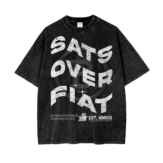 FIAT,SATS,BTC,Bitcoin,Bitcoin Shirt,Bitcoin Graphic Shirt,SATS Shirt,Satoshi Shirt,Sats Over Fiat,Graphic Tee